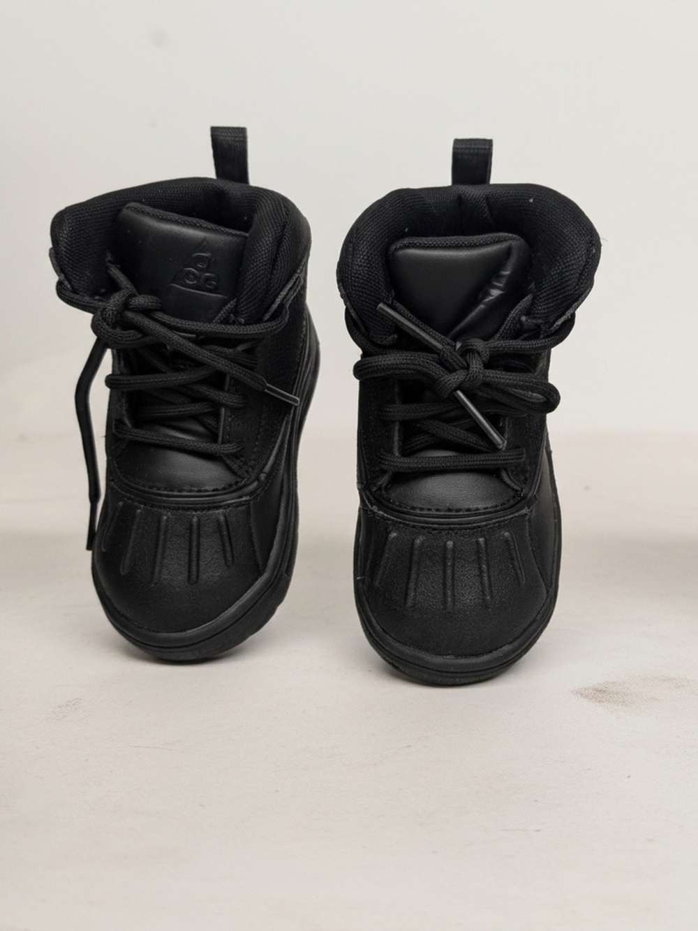 Nike Kids Black Lace-Up Rain & Snow Boots